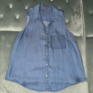 Chelsea & Theodore Blue Denim Top